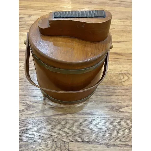 Vintage Antique Shoe Shine Box Carrier Advertisement Hand Painted Wood.